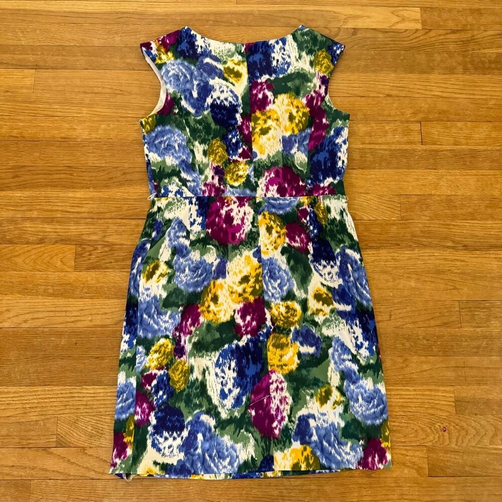 Dress Barn blue purple sleeveless a-line formal knee length dress size 12
b29